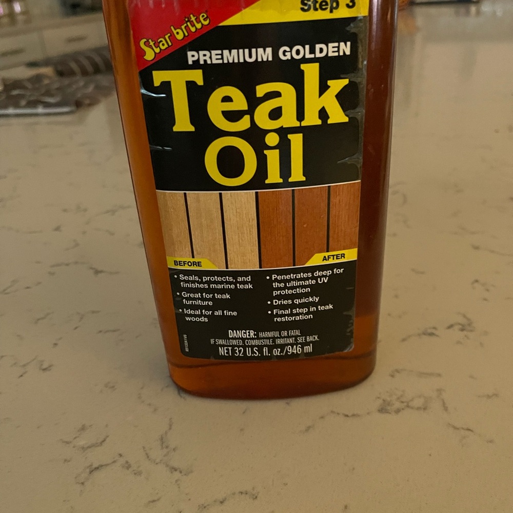 Start Rite Premium Golden Teak Oil - Yellow and Brown